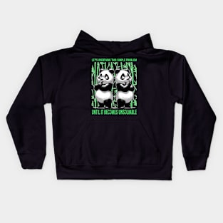 Thoughtful Pandas - Complexities in Bamboo Forest Kids Hoodie